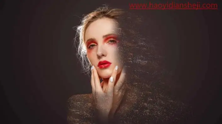 碎片效果，在PS中制作人物破碎粒子效果_www.haoyidiansheji.com