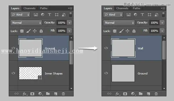 3D字体，通过PS制作红色积木立体文字图片_www.haoyidiansheji.com