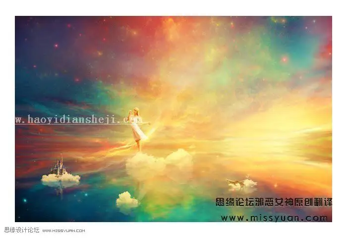 场景合成，合成奇幻空中仙子场景教程_www.haoyidiansheji.com