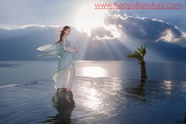 逆光照片，打造甜美的外景逆光人像照片_www.haoyidiansheji.com