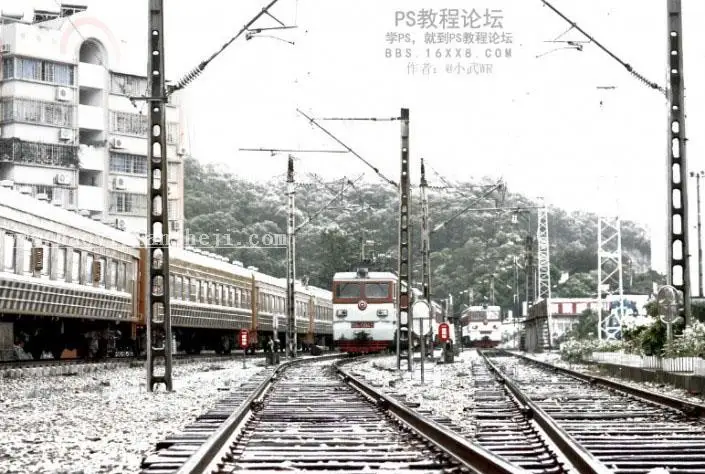 下雪效果，教你制作唯美冬日雪景效果_www.haoyidiansheji.com