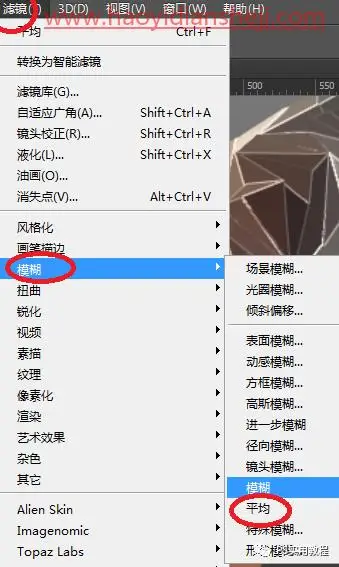 低多边形，把狗狗的图片制作成LOWPOLY低多边形效果_www.haoyidiansheji.com