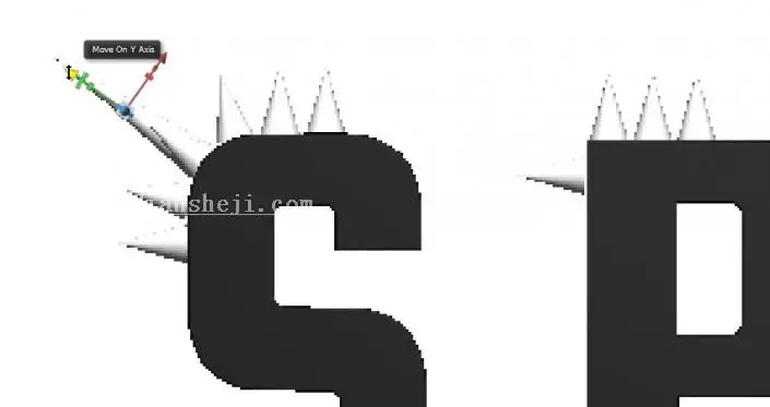 金属字，用PS制作3D效果的金属铆钉文字_www.haoyidiansheji.com