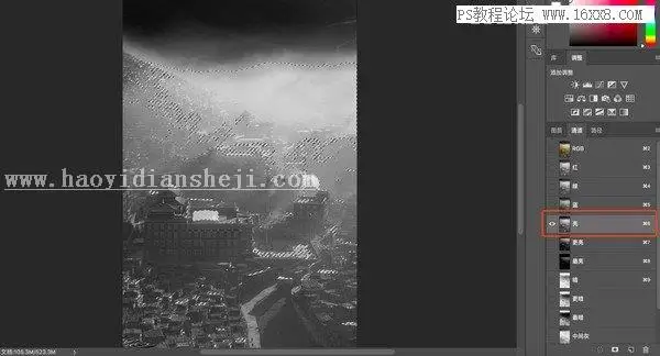 暖色调，通过PS调出有生活气息的村庄照片_www.haoyidiansheji.com