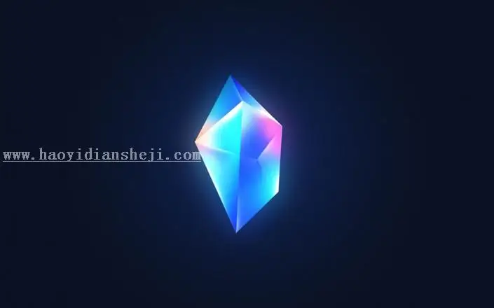 图标设计，通过PS制作设计质感水晶图标_www.haoyidiansheji.com