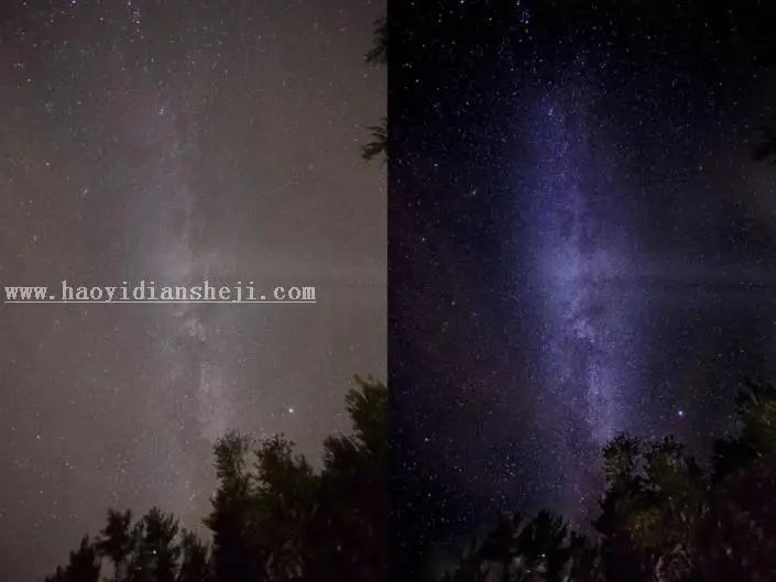 星空调色，教你PS快速修出炫丽星空_www.haoyidiansheji.com