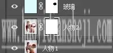 玻璃效果，用PS快速制作逼真的玻璃碎片效果照片_www.haoyidiansheji.com