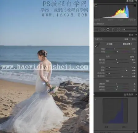 胶片效果，用PS结合LR调出婚纱复古胶片效果_www.haoyidiansheji.com