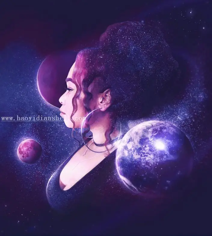 人像合成，用PS把自拍照做成电影《千星之城》的既视感_www.haoyidiansheji.com