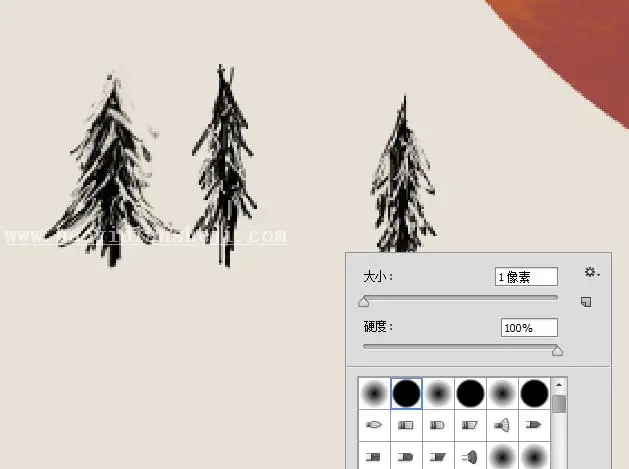 水墨效果，用PS制作一张简答的水墨画_www.haoyidiansheji.com