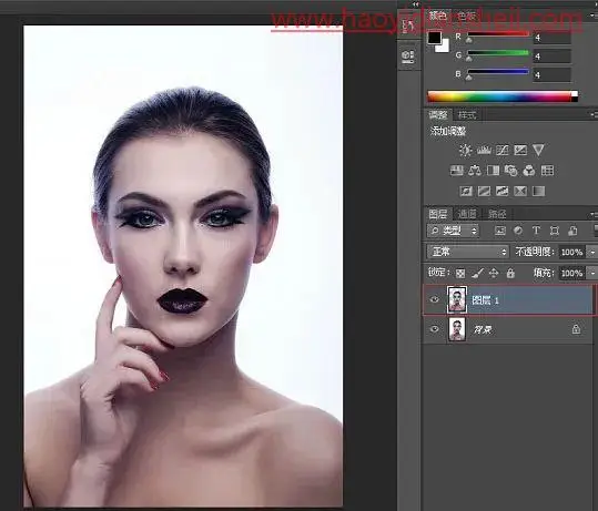 打散效果，通过PS给人物脸部制作一种破碎效果的打散人像照片_www.haoyidiansheji.com