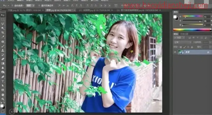 人像修图，给人物制作日式小清新效果照片_www.haoyidiansheji.com