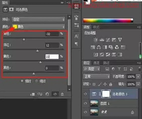 风景照片，调出海上漂亮的落日照片_www.haoyidiansheji.com