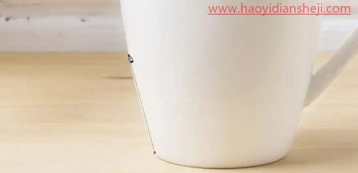 抠杯子，简单的抠取杯子的详细步骤_www.haoyidiansheji.com