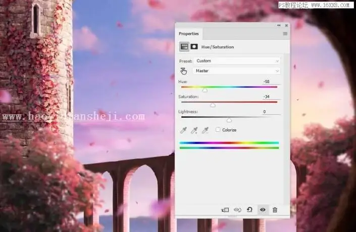 场景合成，用PS合成一副梦幻的二次元场景_www.haoyidiansheji.com