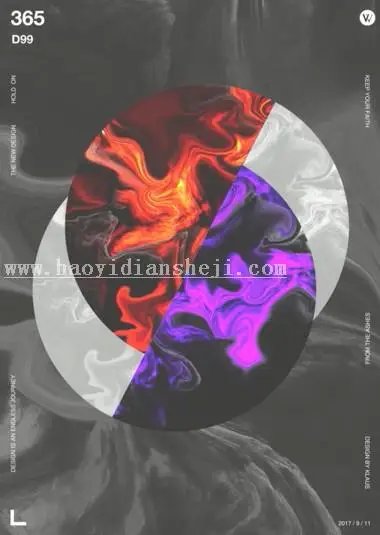 海报教程，设计一幅抽象海报视频教程_www.haoyidiansheji.com