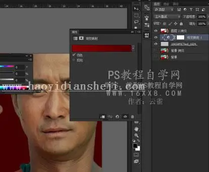 版画效果，设计版画风格的战狼海报_www.haoyidiansheji.com