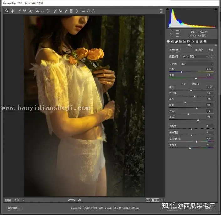 人像后期，用PS营造朦胧复古私房照片_www.haoyidiansheji.com