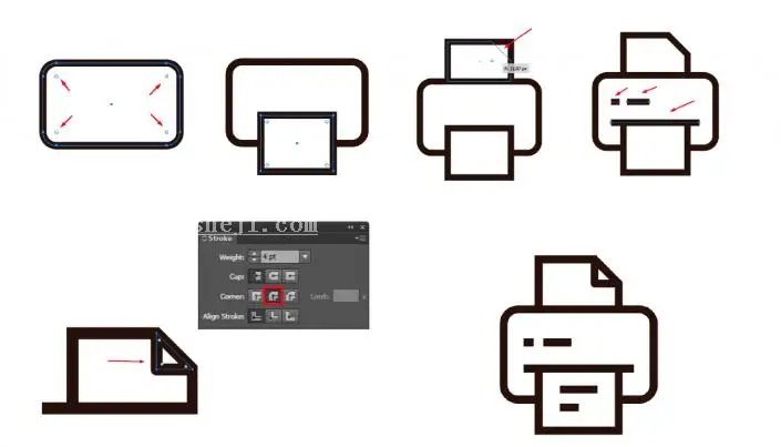 图标设计，用PS制作精美的办公室图标_www.haoyidiansheji.com