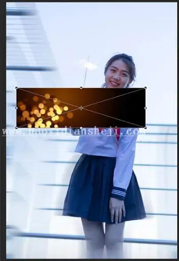 摄影后期，通过PS给夜景拍摄的烟花人像进行调色_www.haoyidiansheji.com
