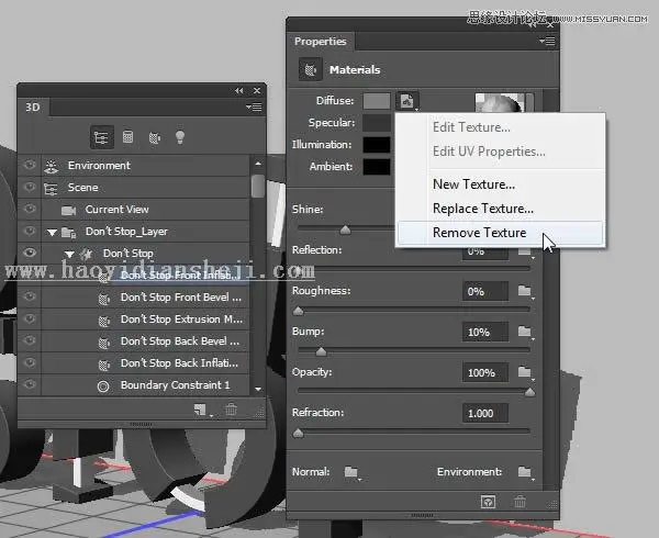 3D字体，通过PS制作红色积木立体文字图片_www.haoyidiansheji.com