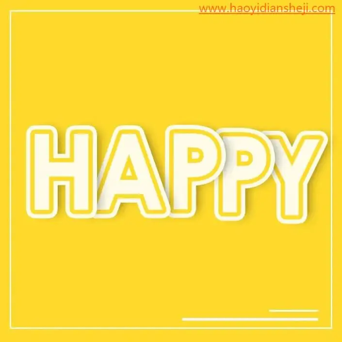 剪纸效果，制作立体的英文字母剪纸效果_www.haoyidiansheji.com
