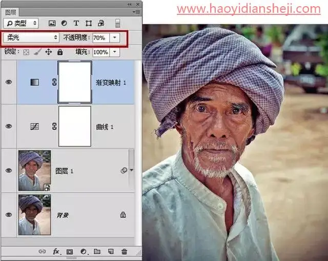 HDR效果，用PS给人文照片合成中灰色调增强画面质感_www.haoyidiansheji.com