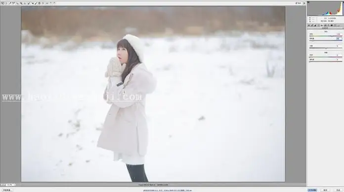 下雪效果，打造漫天飞舞的雪花景象_www.haoyidiansheji.com