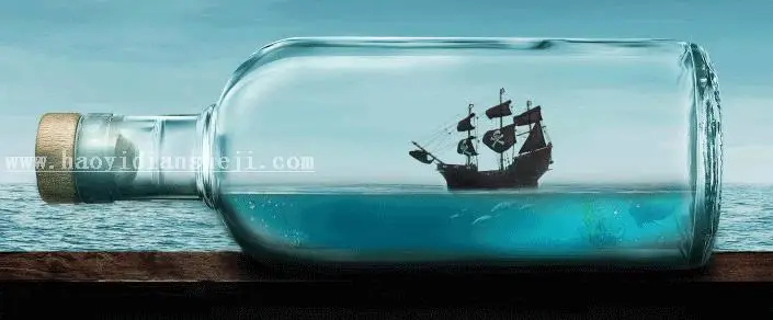 场景合成，用PS合成《加勒比海盗》电影中的海盗船_www.haoyidiansheji.com