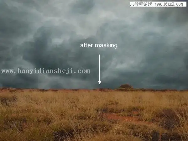 场景合成，教你如何合成幽深恐怖鬼屋_www.haoyidiansheji.com