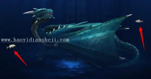 场景合成，打造一个海底寻宝的奇幻场景_www.haoyidiansheji.com