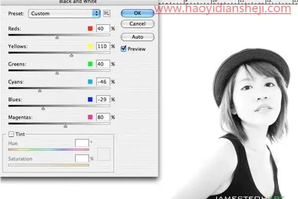 创意合成，合成雪景天使创意照片_www.haoyidiansheji.com