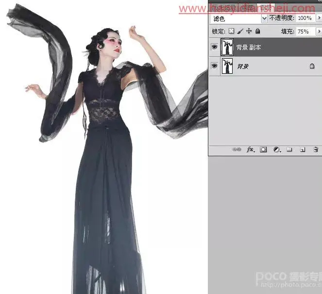 水墨效果，制作具有中国风的水墨人像照片_www.haoyidiansheji.com