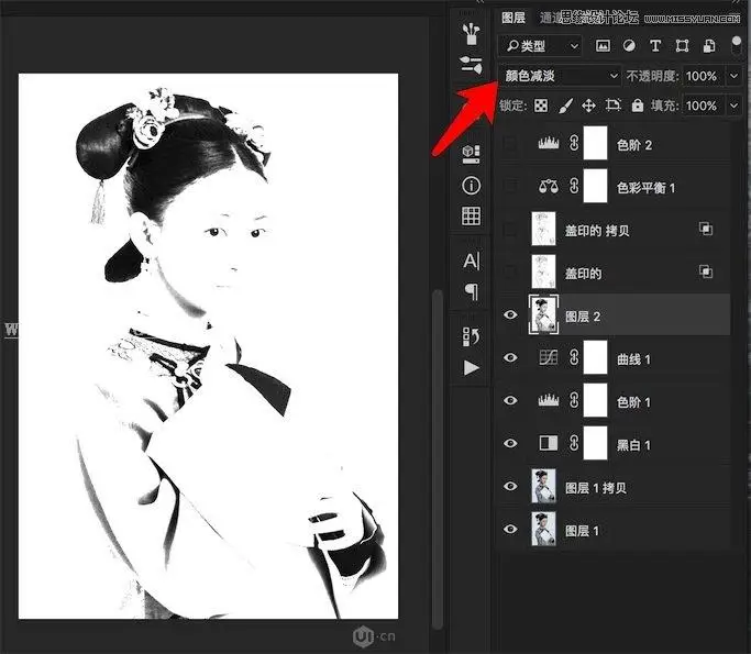 工笔画，把《延禧攻略》中的魏璎珞制作成唯美工笔画效果照片_www.haoyidiansheji.com