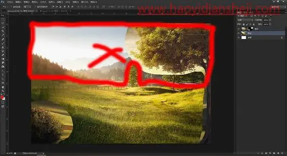 场景合成，在PS中合成一幅小女孩与蝴蝶对话的神奇场景_www.haoyidiansheji.com