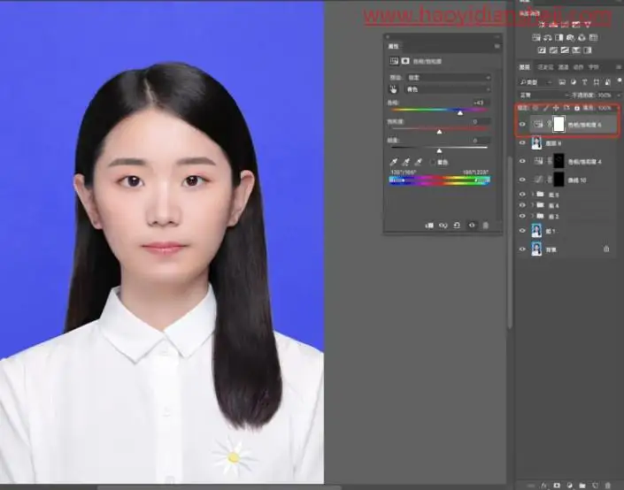 证件照，制作精致清晰的证件照片_www.haoyidiansheji.com