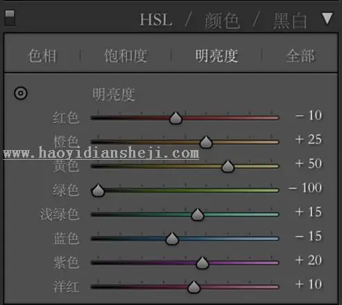 人像调色，教大家调素系风格调色教程_www.haoyidiansheji.com