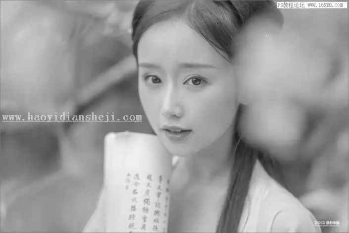 粉色效果，用PS调出古风人像甜美效果_www.haoyidiansheji.com