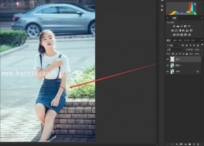 小清新，用PS和LR打造素人外景人像小清新效果_www.haoyidiansheji.com