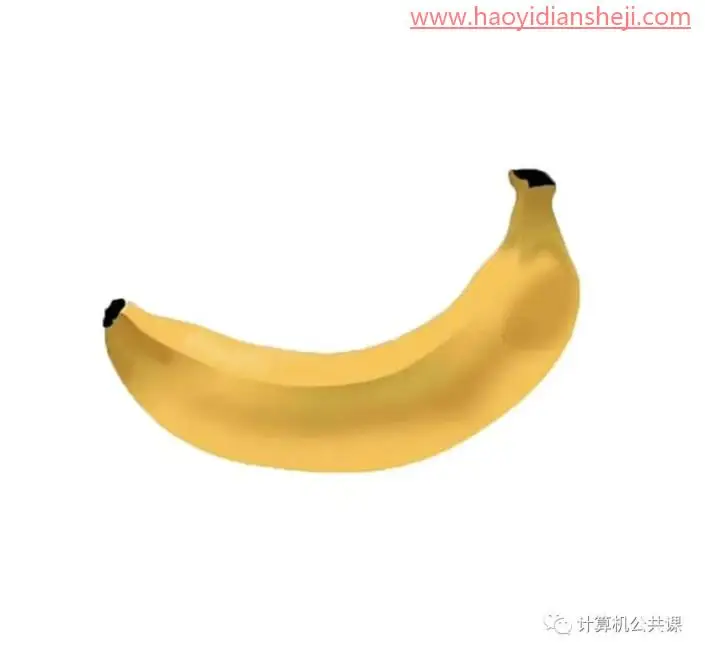 文字制作，在PS中制作香蕉果肉文字_www.haoyidiansheji.com