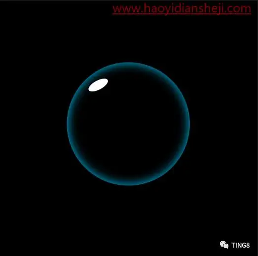 工具运用，制作一个透明水泡_www.haoyidiansheji.com