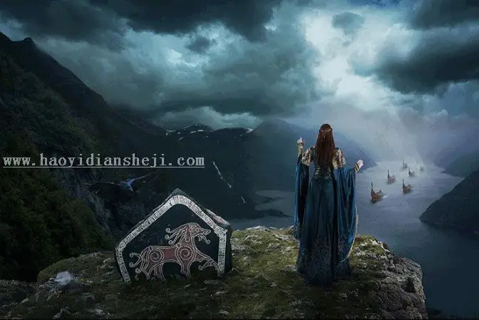 场景合成，在PS里创建一个魔幻瑰丽的场景_www.haoyidiansheji.com