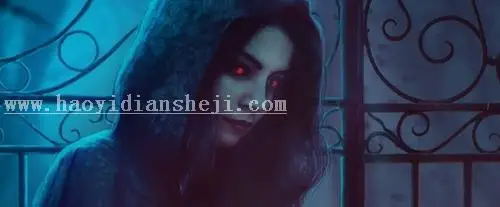 女巫场景，合成恐怖的暗黑女巫场景_www.haoyidiansheji.com