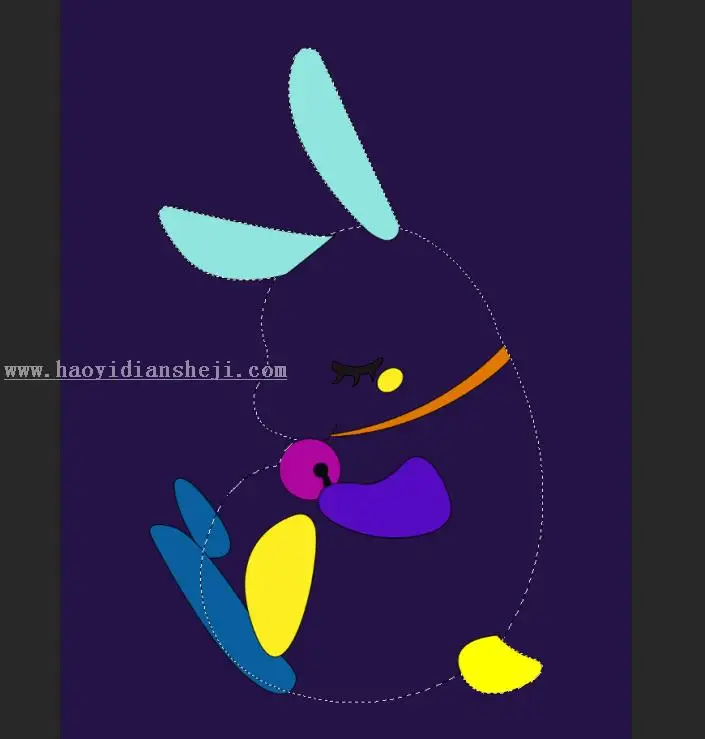 插画制作，绘制治愈系流光类插画照片_www.haoyidiansheji.com