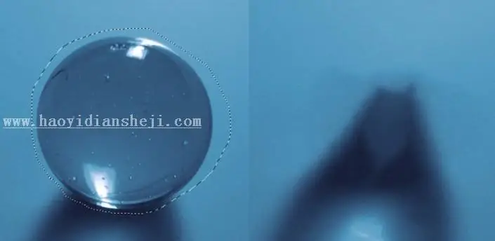 玻璃球效果，教你制作球中人像效果_www.haoyidiansheji.com