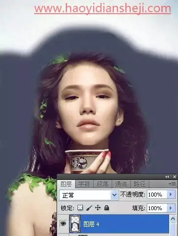 海报制作，用PS打造时尚潮流人物海报_www.haoyidiansheji.com
