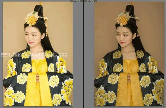 工笔画，模仿孙郡工笔画效果_www.haoyidiansheji.com
