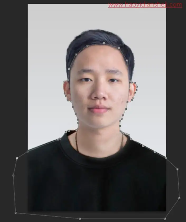 证件照，超级容易上手的一寸标准证件换背景及排版_www.haoyidiansheji.com