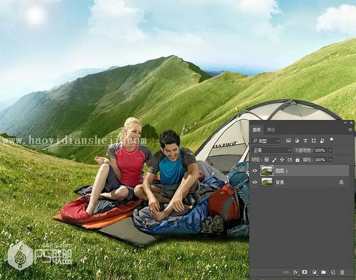 老照片，用PS把数码彩色照片制作成老照片_www.haoyidiansheji.com
