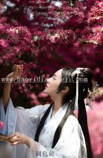 LR调色教程，通过LR调出仙气感十足的古风人像照片_www.haoyidiansheji.com